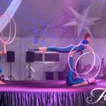 Paulina Milligan, Mary Ad-Art and Jessica Packard hooping with Showstoppers Interactive Entertainment. 