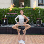 Female Circus Fire Acro Duo (Jessica Packard picture top)